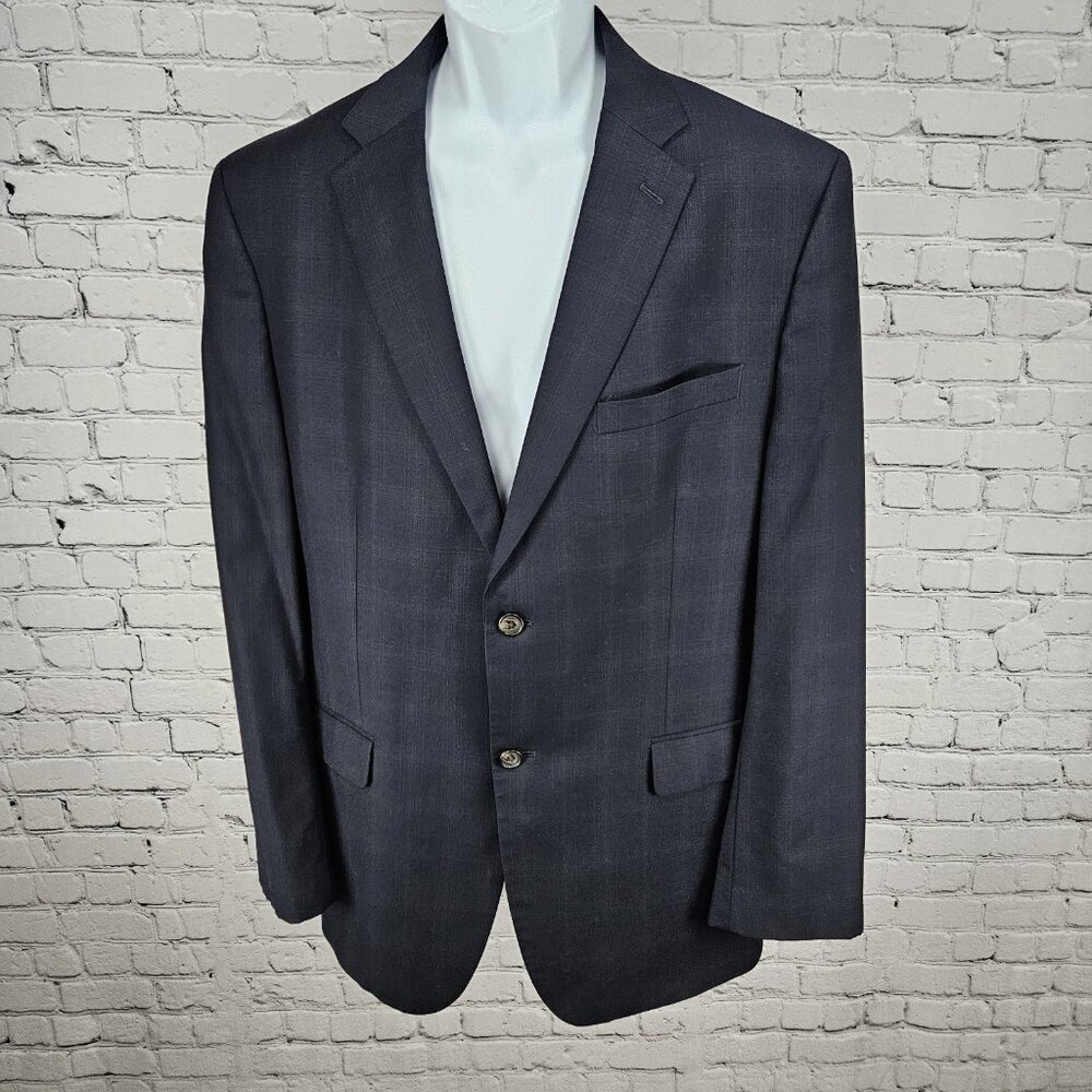 Ralph Ralph Lauren Navy 100% Wool 2 Button Vented Notch Blazer Sport Coat 44R